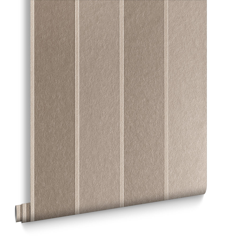 Graham & Brown Vliesbehang - Baroque Bead Stripe Champagne - 10mx52cm
