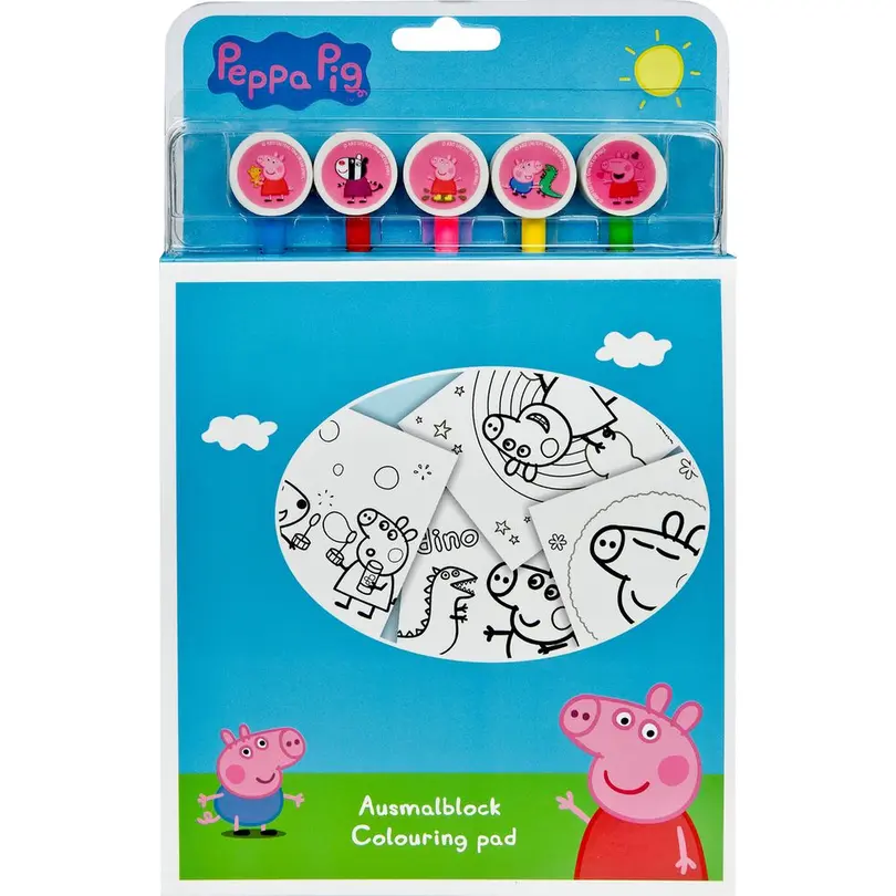 Schreibblock Set bestehend aus verschiedenen Artikeln Peppa Pig