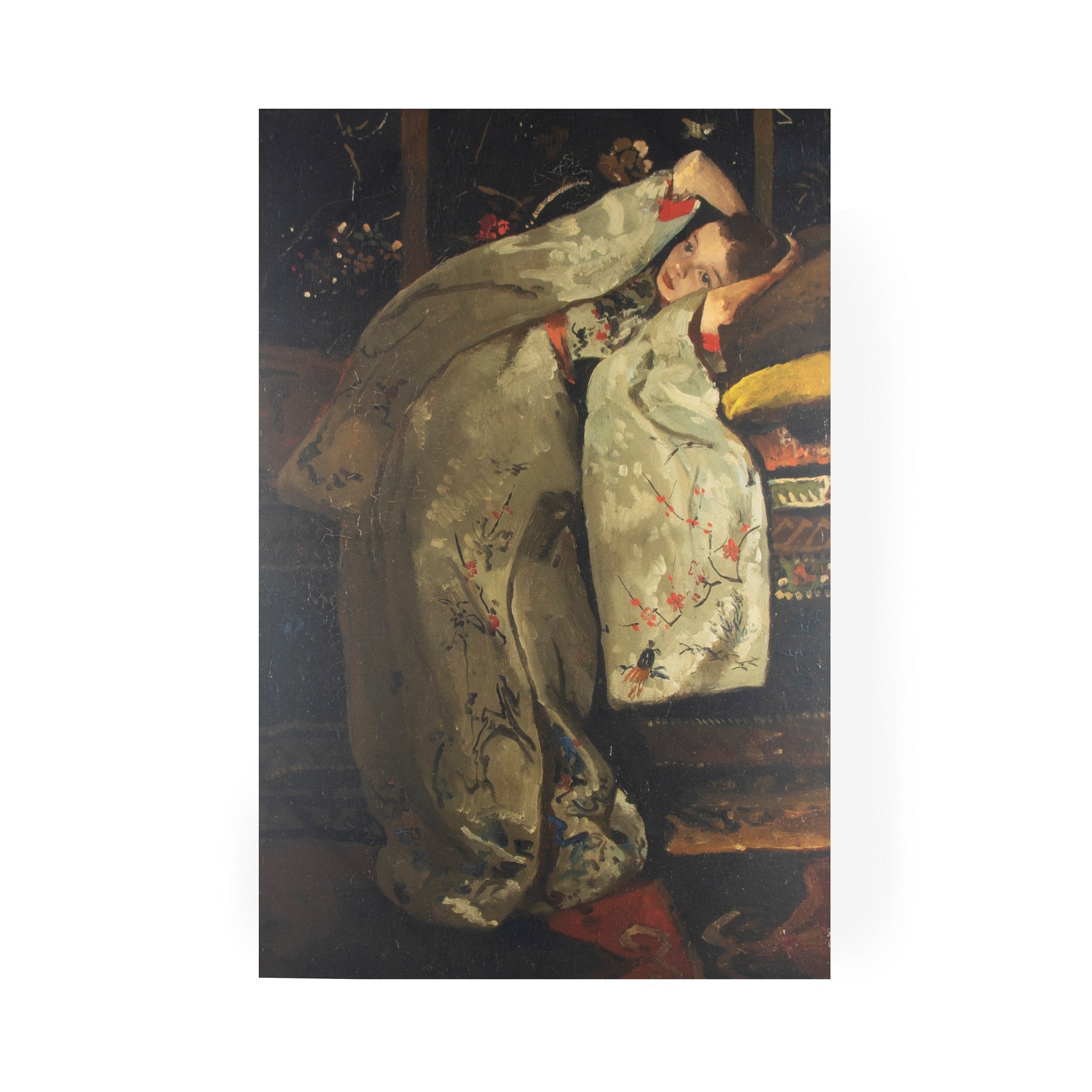 Art for the Home Canvas - Meisje in Witte Kimono - 100x70cm