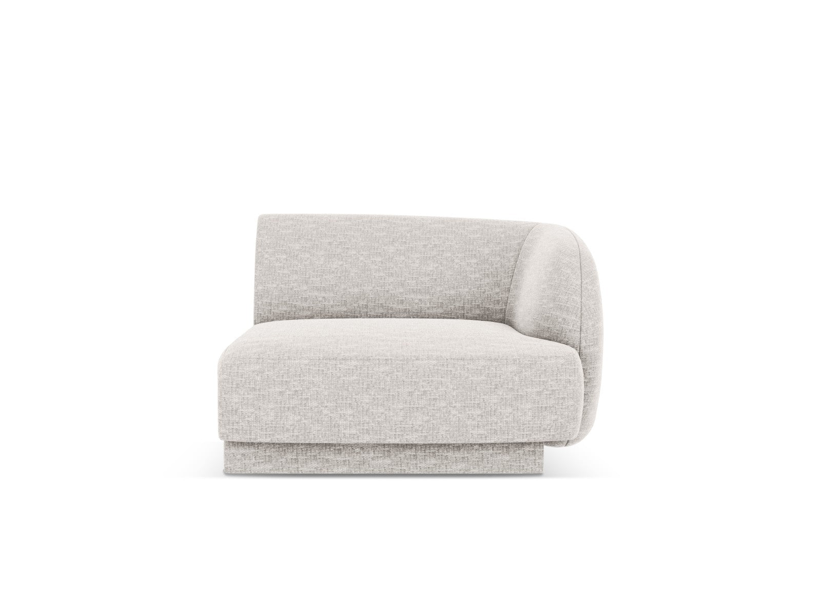 Micadoni rechter module Miley structurele stof geld - 90x90x70cm