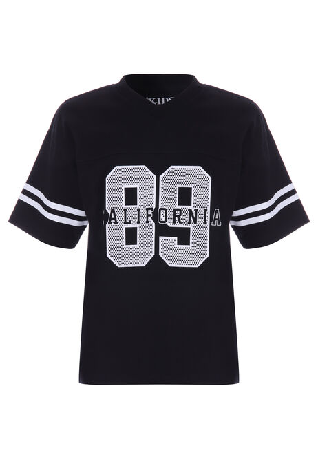 Older Boys Black Hockey T-Shirt