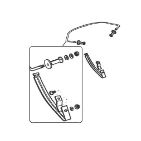 Kit guide couvercle Mastertouch Performer Weber