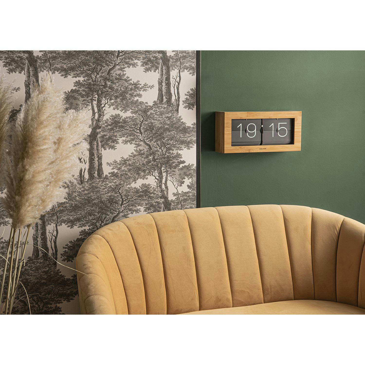 ROYAL - Canapé effet velours 2 places jaune