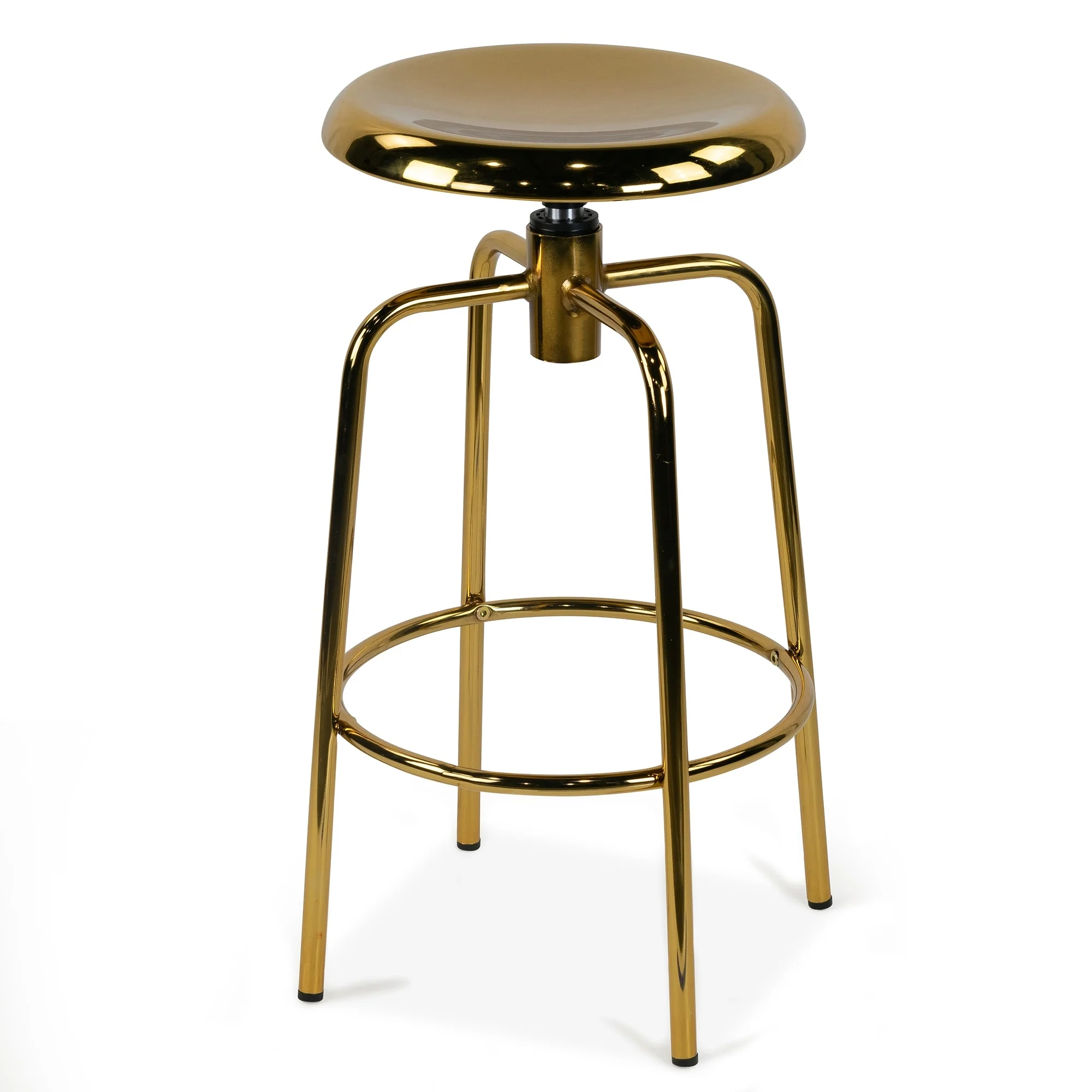 Set of 2 Ayala Gold Chrome Counter Stool