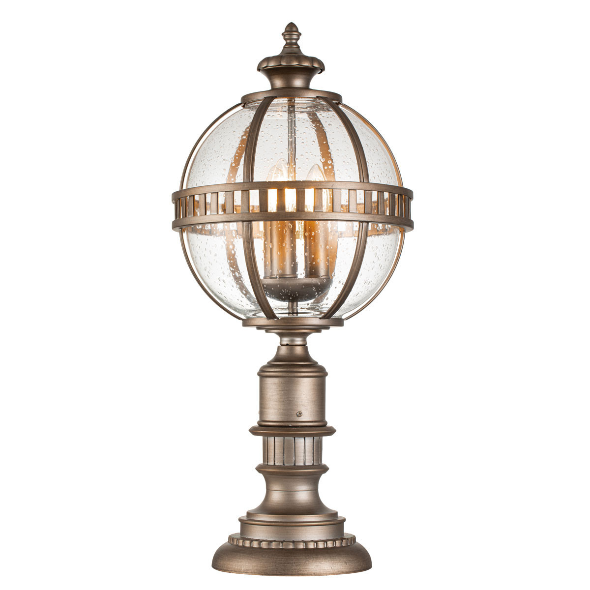 Lampa ogrodowa oksydowany brąz Halleron wys:69,6 cm 3xE14x40W IP44 Kichler