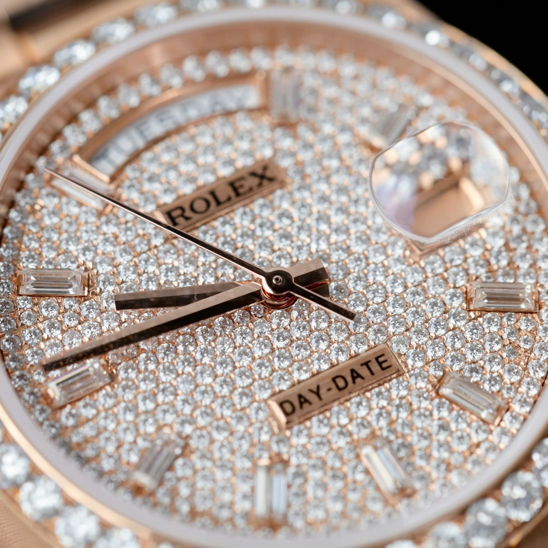 Rolex Day-Date RG Plated Diamond Dial 36mm Super Clone