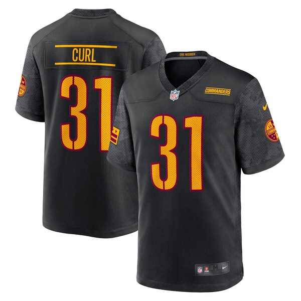 Kamren Curl Washington Commanders Nike Alternate Game Player Jersey - Black/Burgundy/White