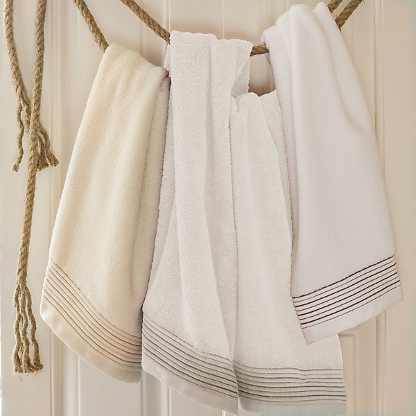 Drap de douche 70x140 cm JULIET Blanc 520g/m2