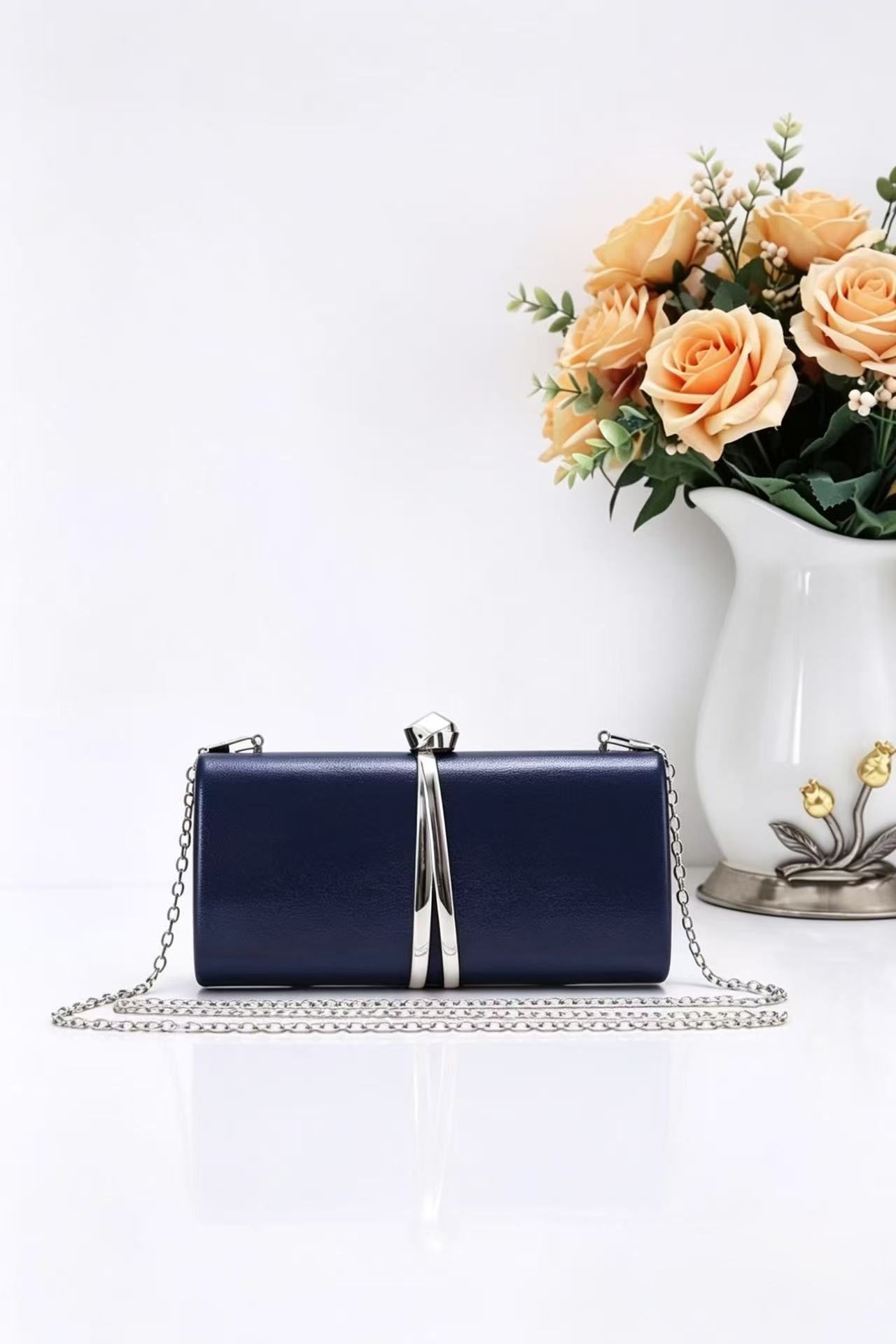 Fontanella Fashion Cordelia Mini Evening Clutch Bag with Chain Strap