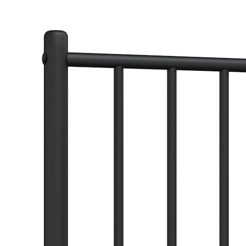 NNEVL Metal Headboard Black 90 cm