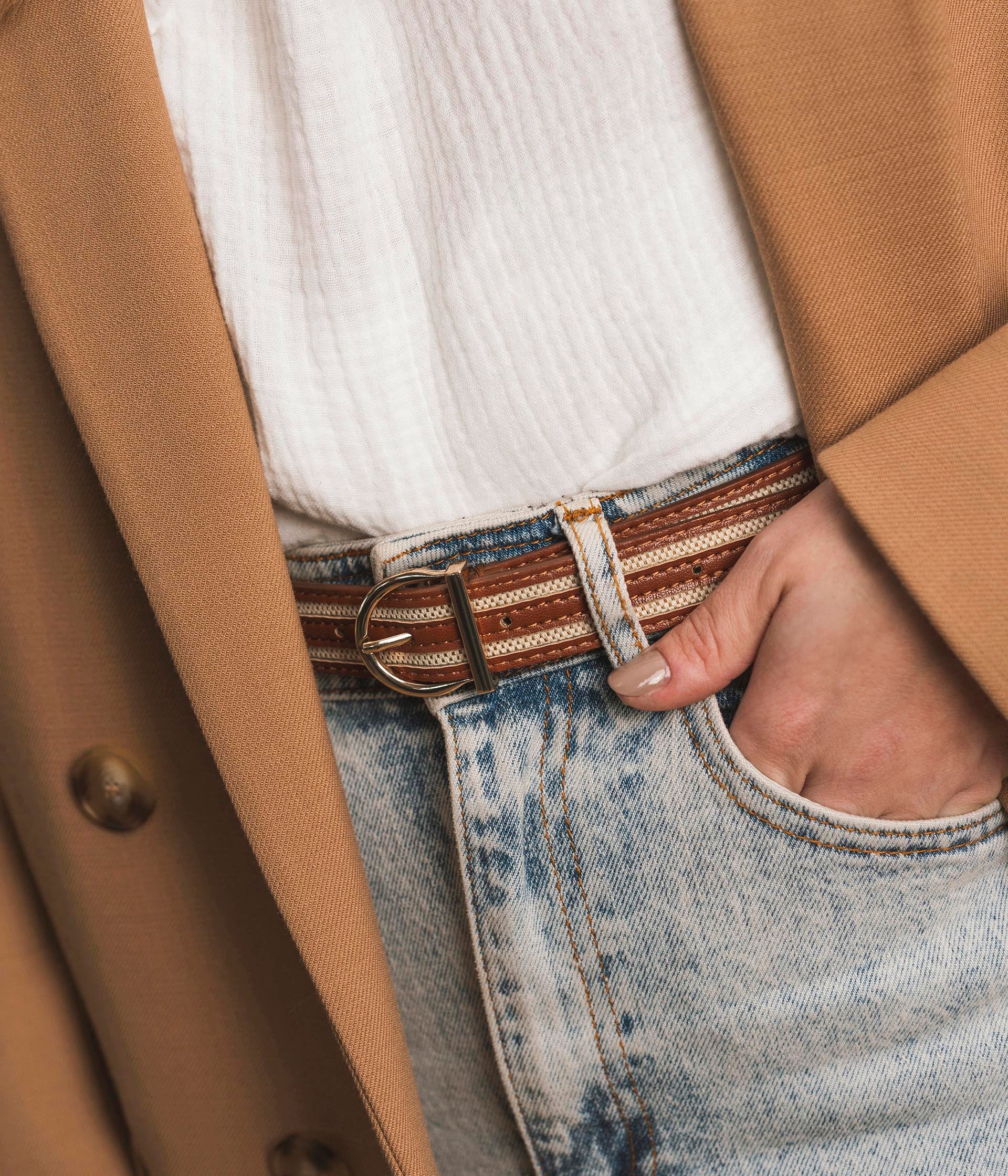 Ceinture Stella cognac
