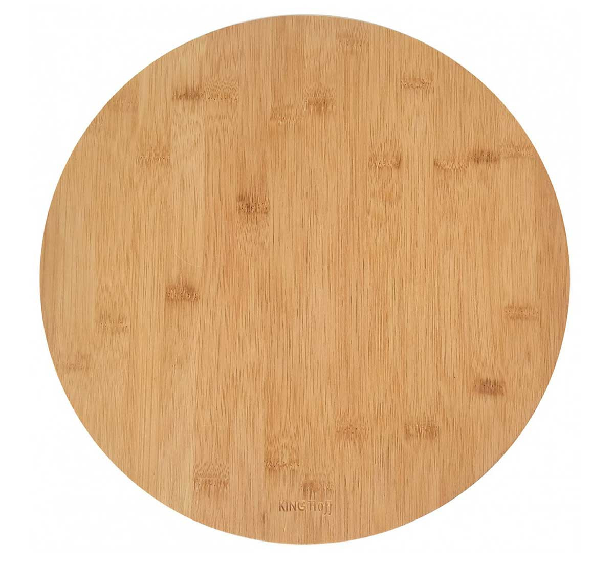 Taca deska bambusowa do pizzy 35cm obrotowa KINGHOFF KH-1566