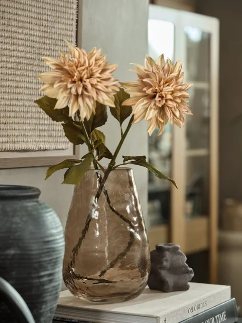 Kunstig blomst BERNT H62cm gullig beige