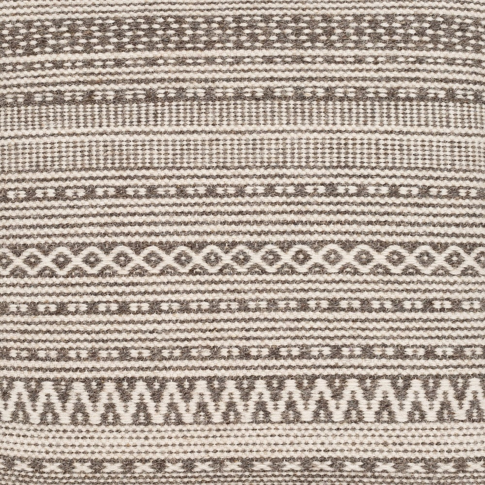 Jules Farmhouse Textured 16-inch Square Pouf