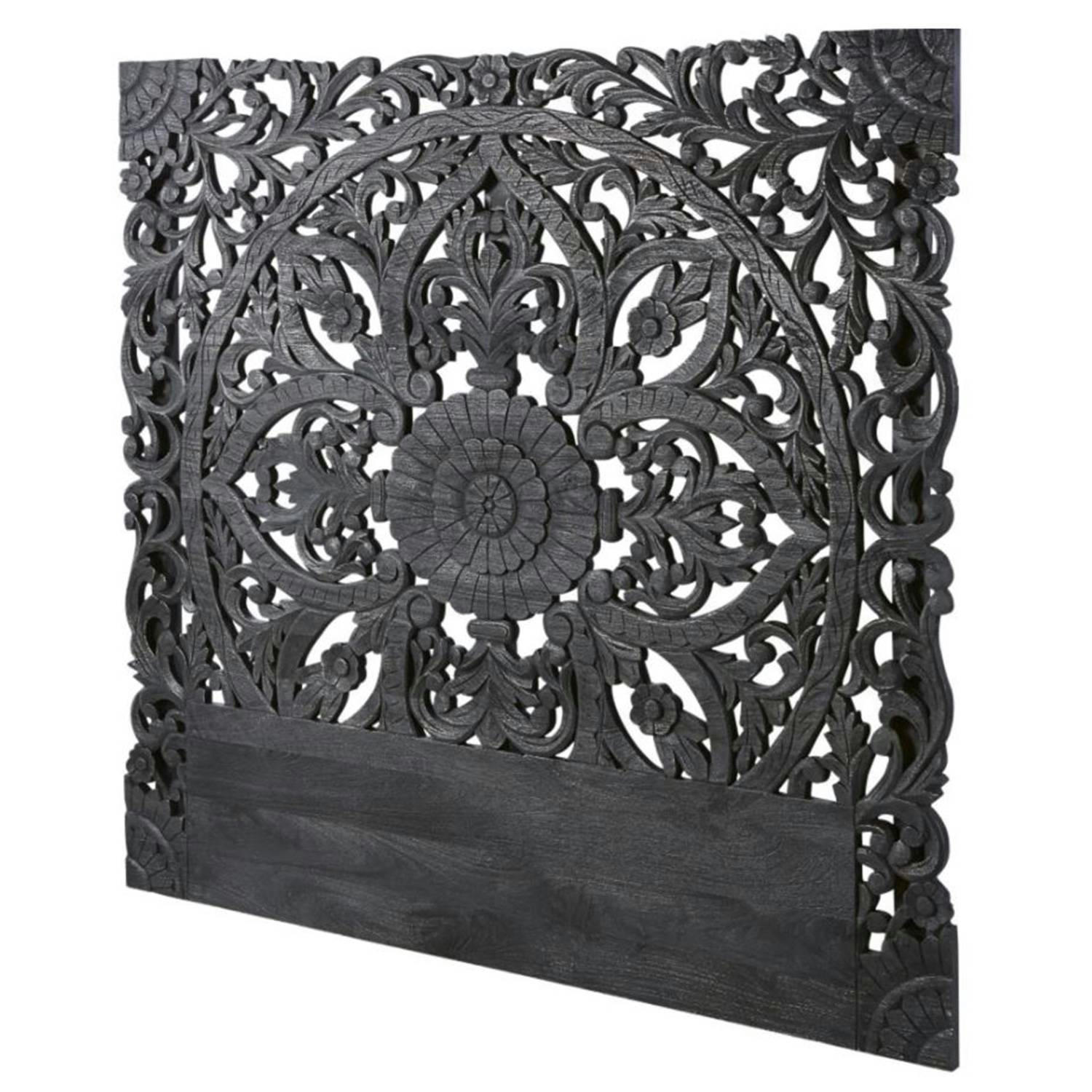 SERENA - Tête de lit 180cm bois noir