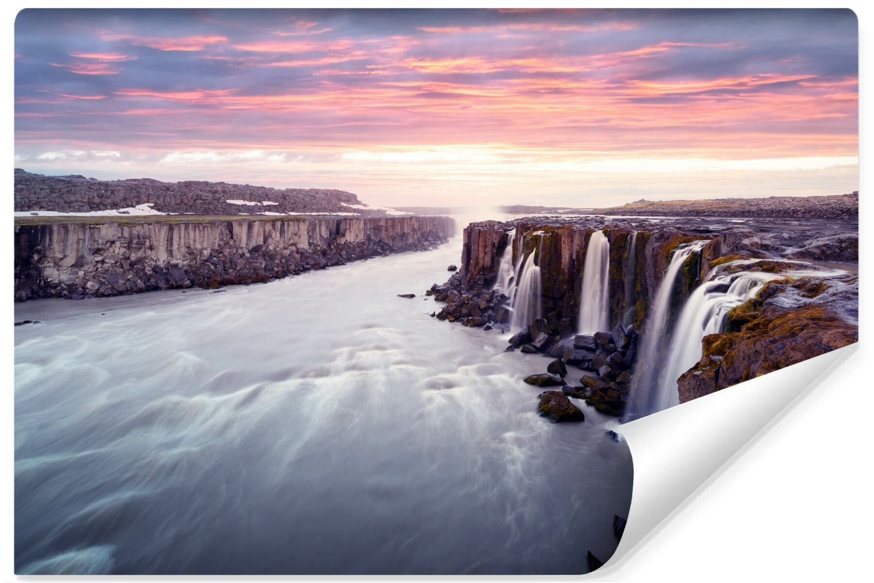 Fototapeta Do Salonu Wodospad Selfoss 90x60cm