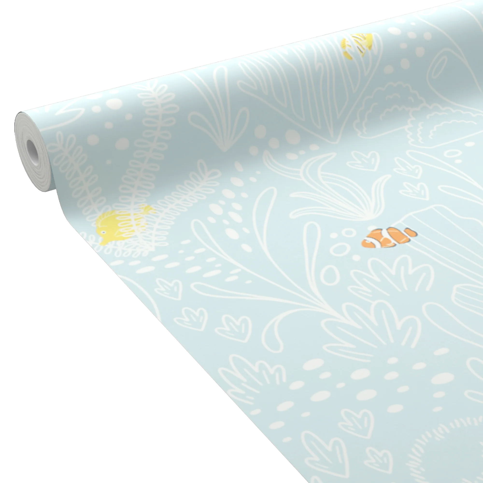 4MURS Papier peint intissé OCEANIA coloris bleu clair