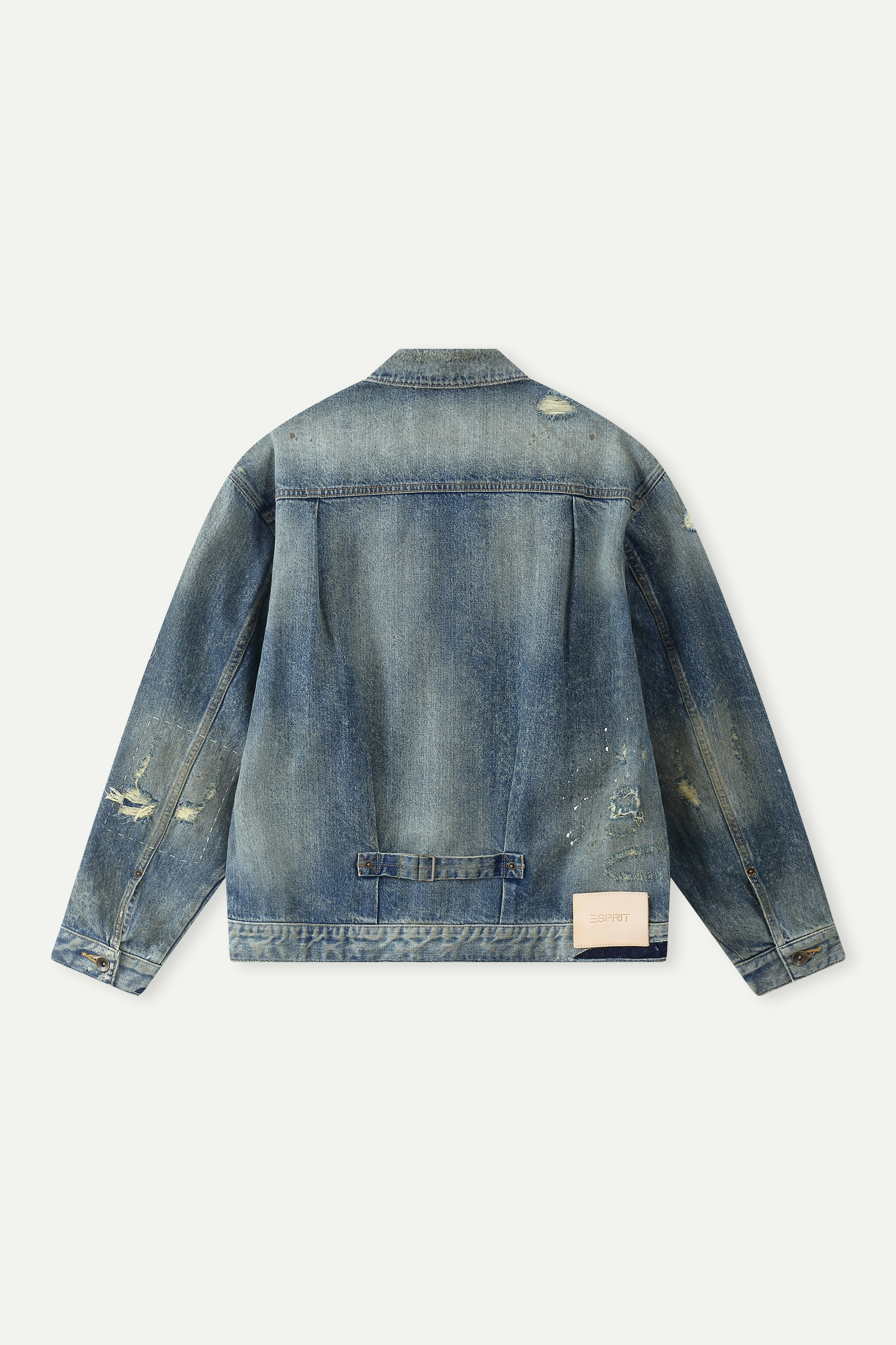 Distressed Oversized Denim Jacket