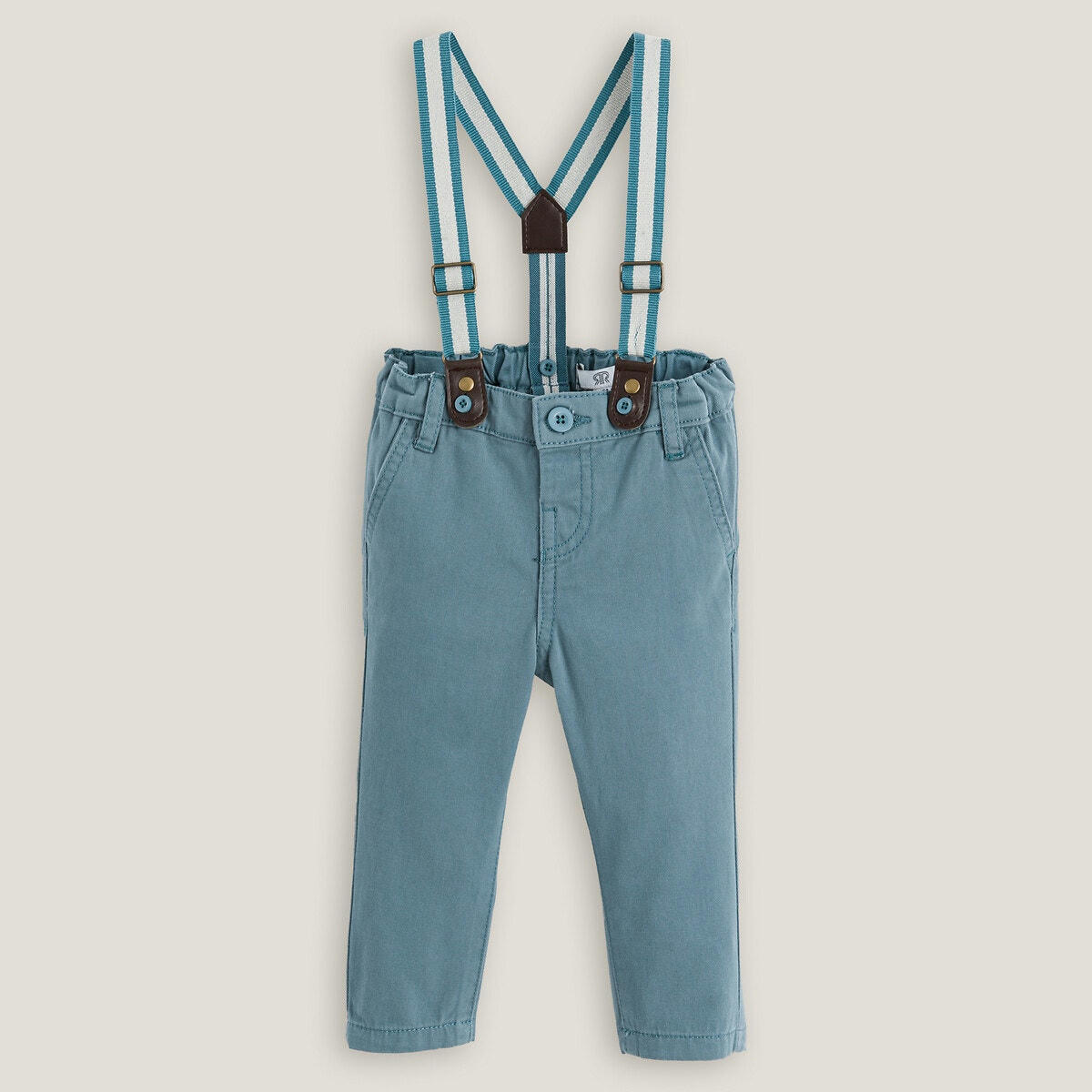 Ensemble 2 pièces chemise + pantalon à bretelles
