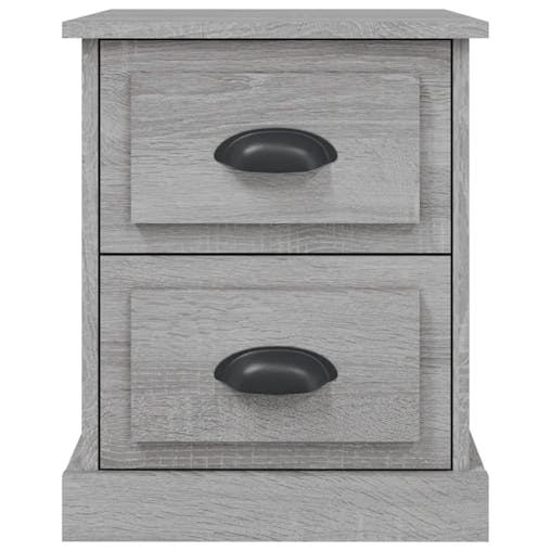 NNEVL Bedside Cabinets 2 pcs Grey Sonoma 39x39x47.5 cm Engineered Wood