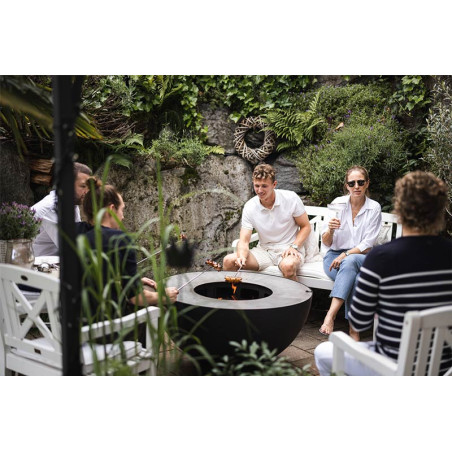 Brasero plancha Boule Noir - Feu du Jardin