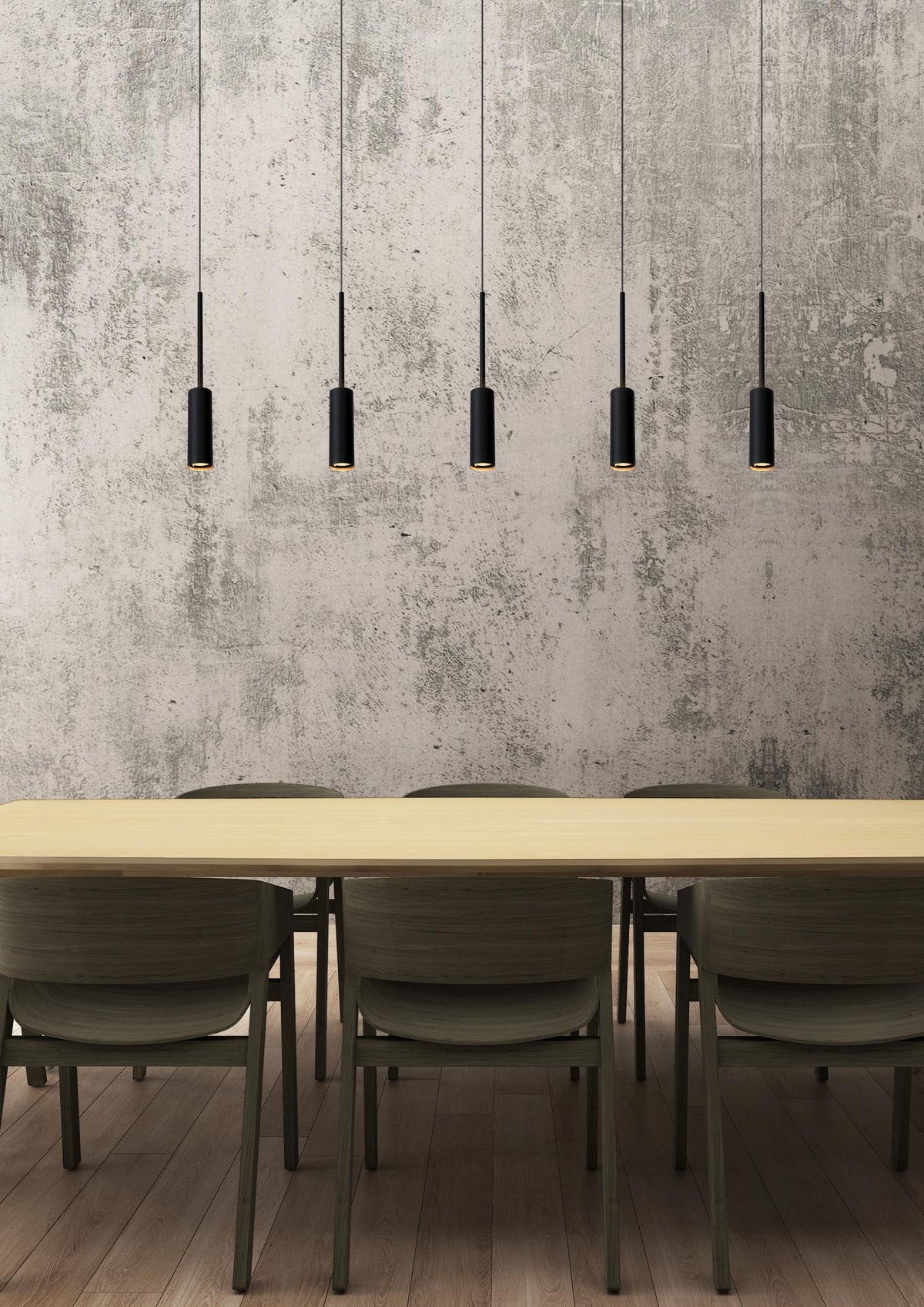 Lucide hanglamp TUBULE - Geïntegreerde LED - Zwart