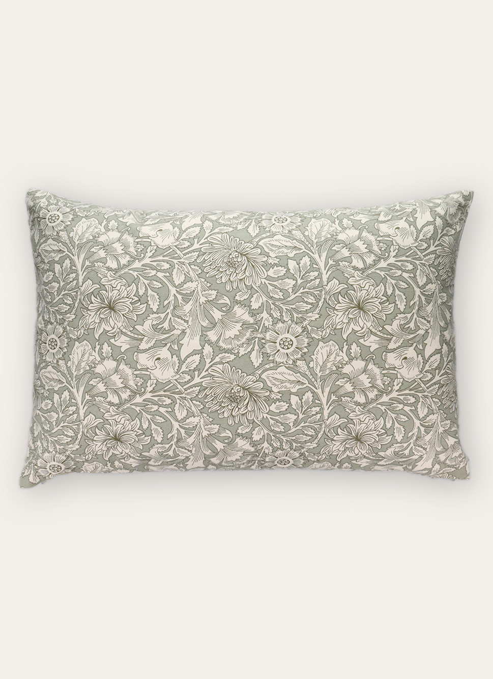 HOUSSE DE COUSSIN IMPRIMÉ FLORAL EN COTON MOUSSE