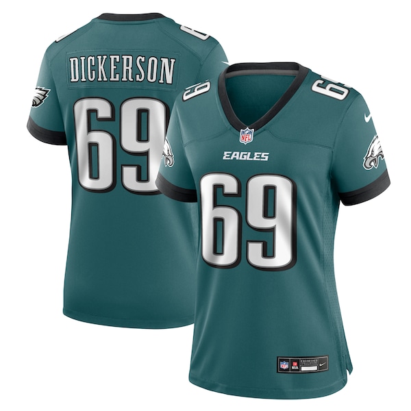 Landon Dickerson Philadelphia Eagles Nike Women's Team Game Jersey - Midnight Green