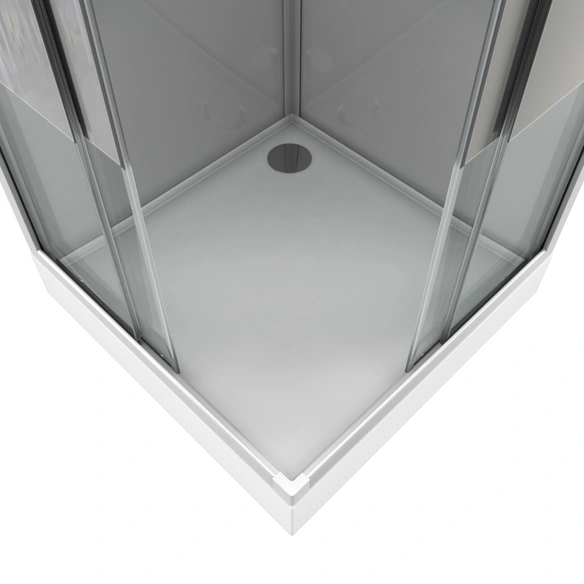 Komplettdusche »Grey River 2 Square«, HxT: 215 x 90 cm