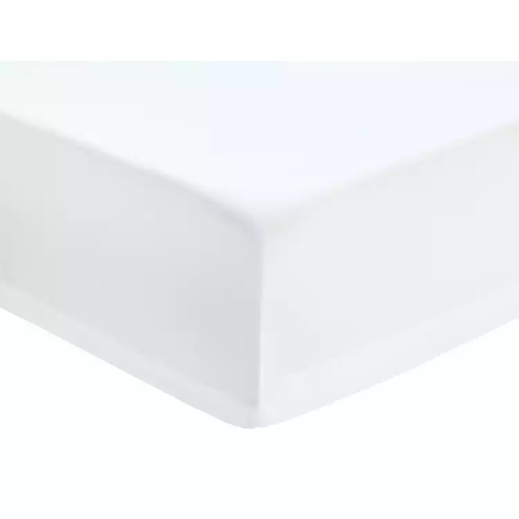 Habitat Easycare Plain White Fitted Sheet - Toddler