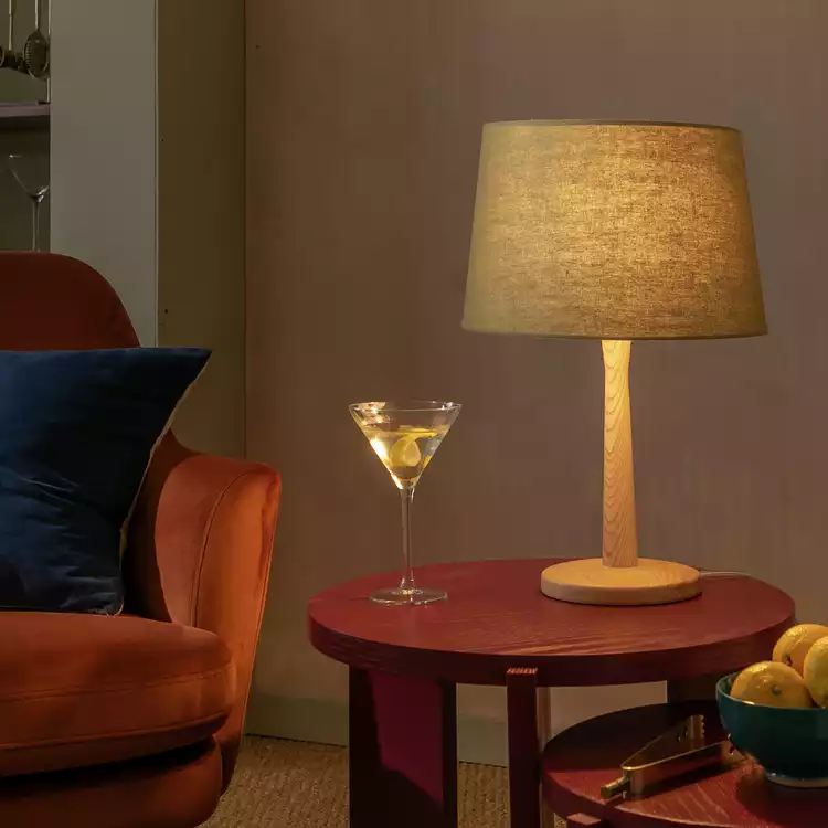 Habitat Green Textured Easy Fit Lampshade - 30cm