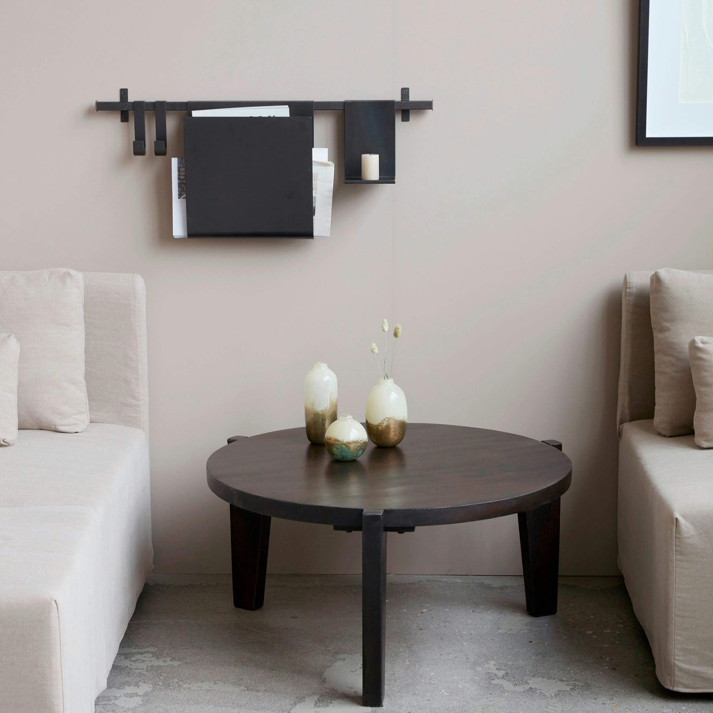 BALI - Table basse en bois noir