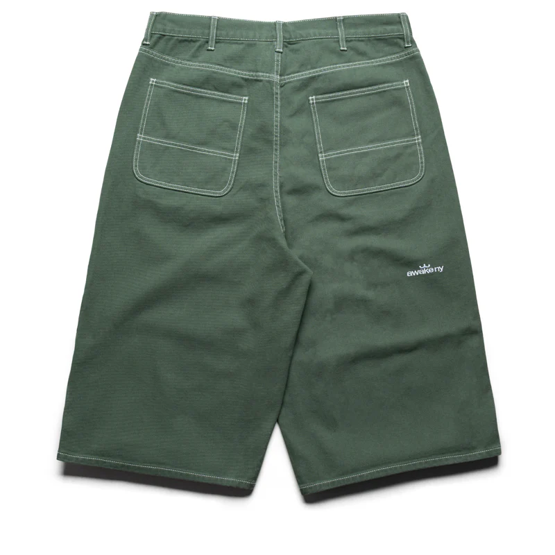 Awake NY Double Knee Jorts - Green