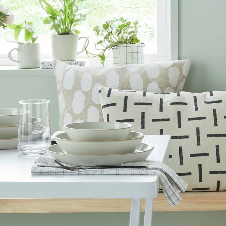 Denby 4 Piece Stoneware Pasta Bowls - Cream