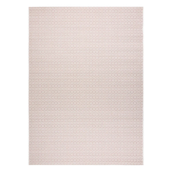 Dywan SZNURKOWY SIZAL FLAT 48603/526 Oczka krem róż 120x170 cm