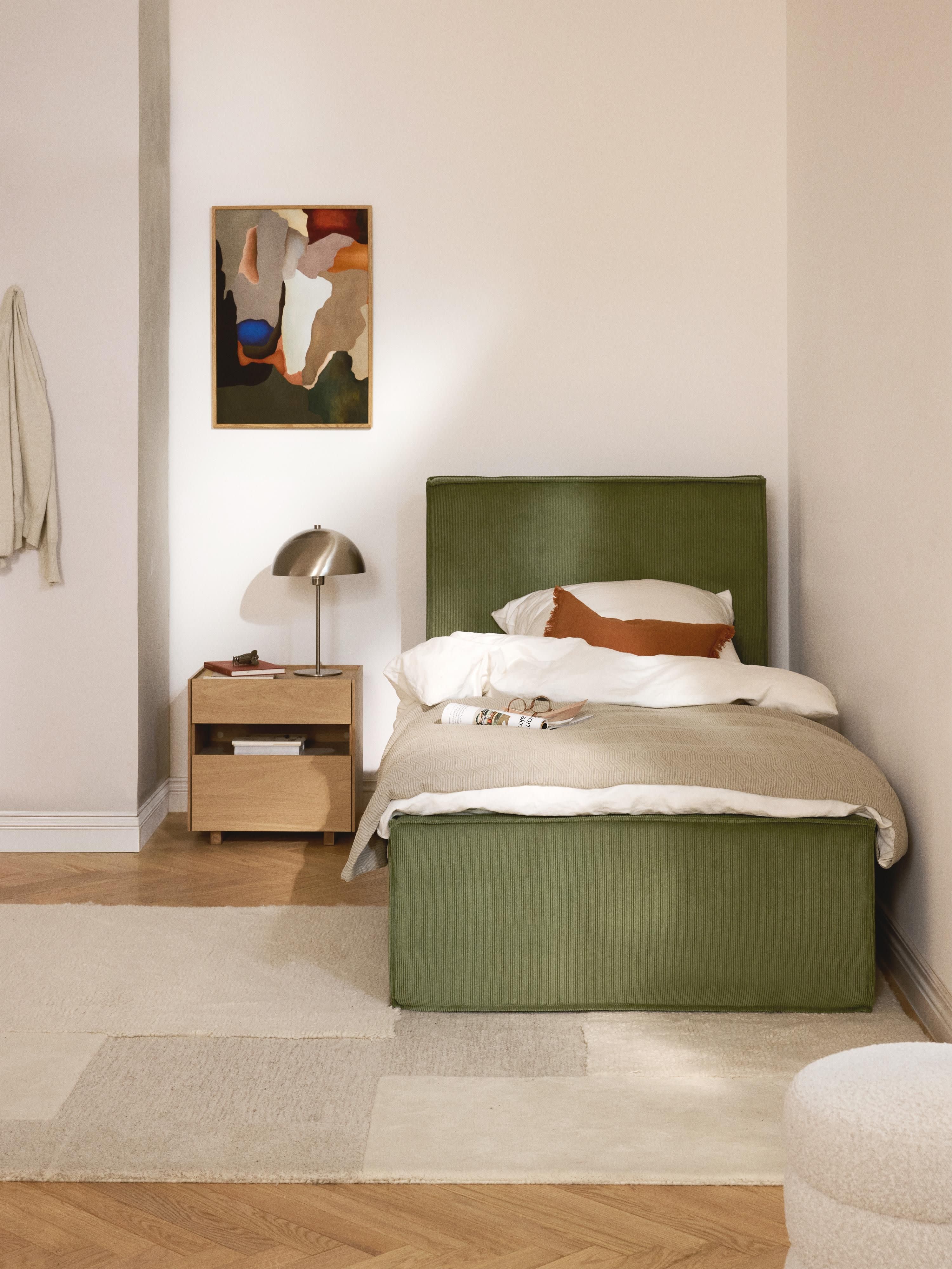 Cord-Einzelbett Dream mit Stauraum