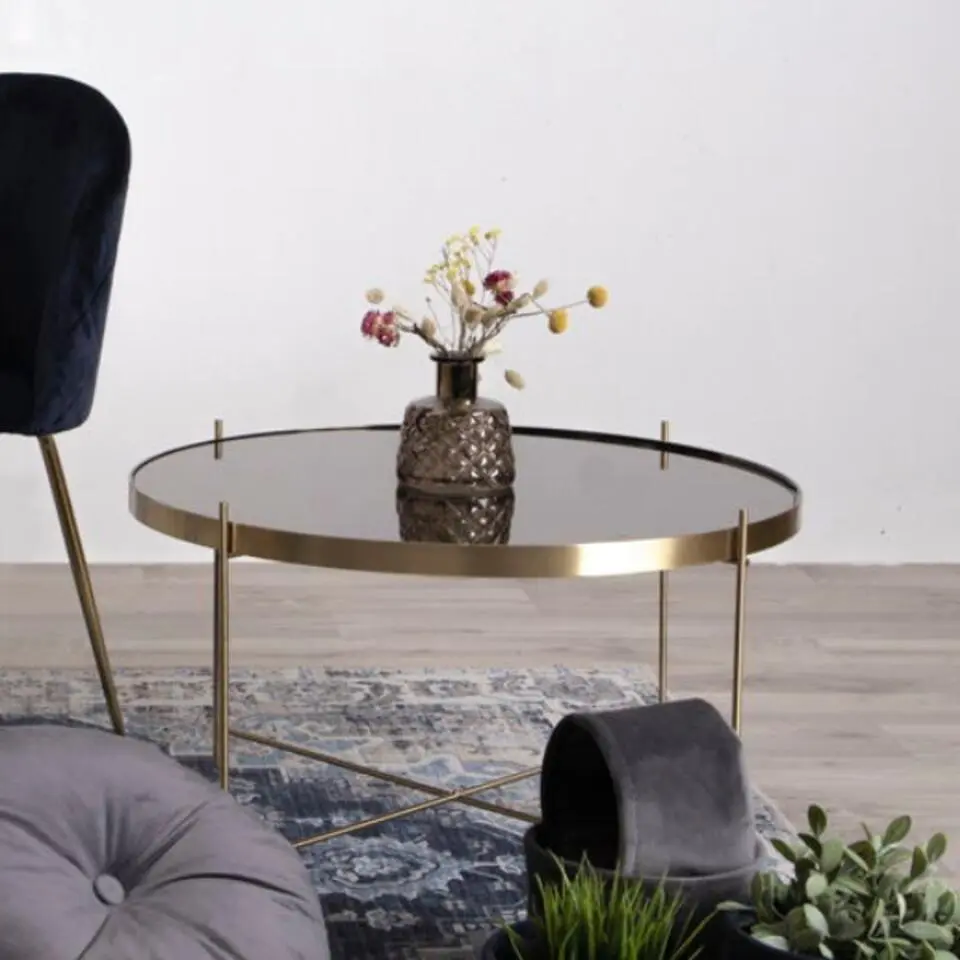 Venezia Salontafel - Messing Look - &Oslash;70xh40cm