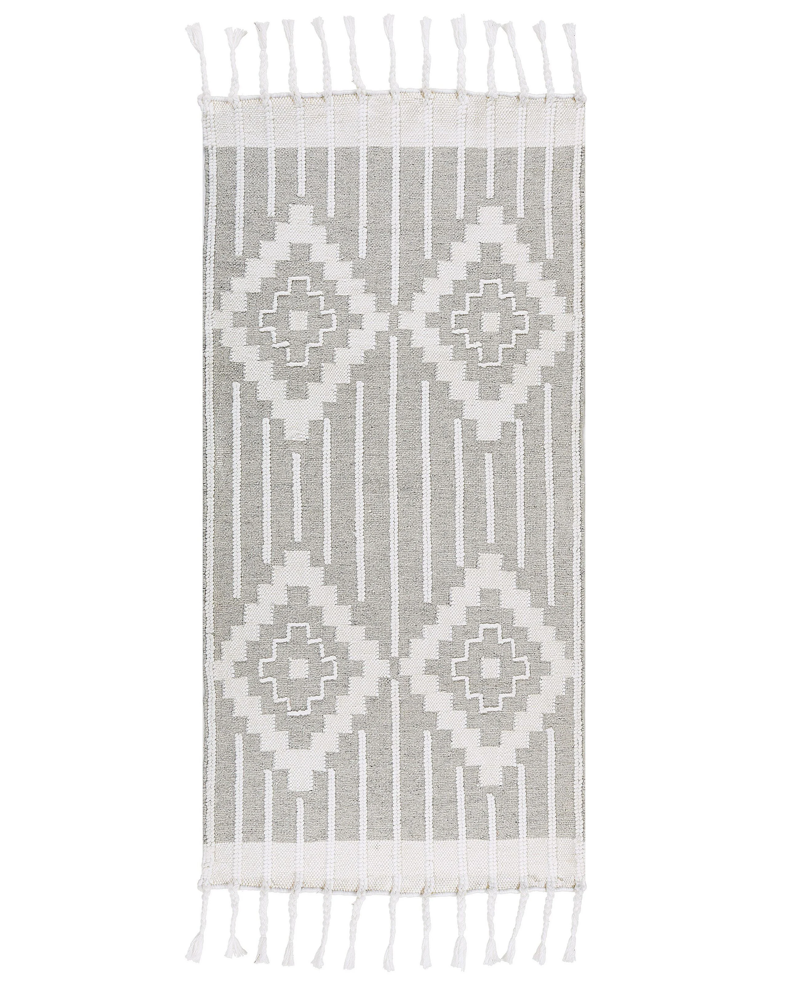 Dywan 80x150 cmszaro-biały