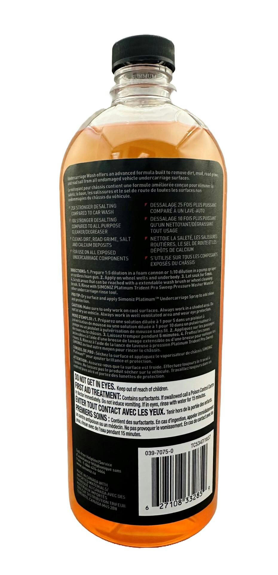 Simoniz Platinum Scented Undercarriage Car Wash with Rust Protection, 950-ml