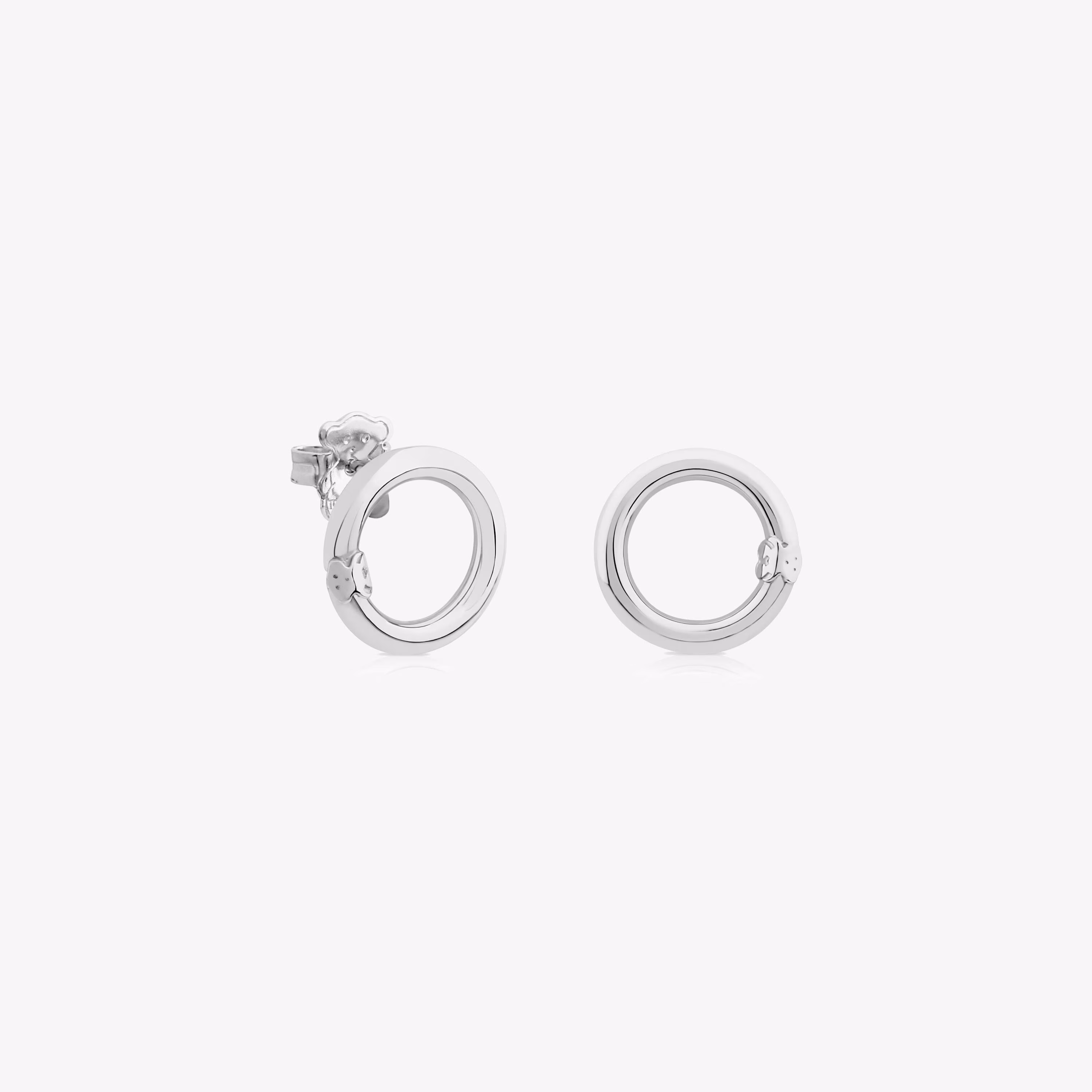 Pendientes pequeños de plata Hold