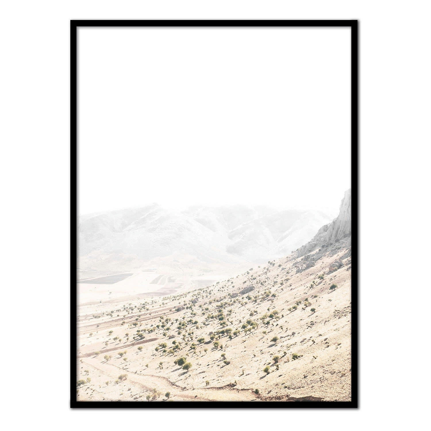 DESIERTO - Affiche avec cadre noir - Calima - 30x40