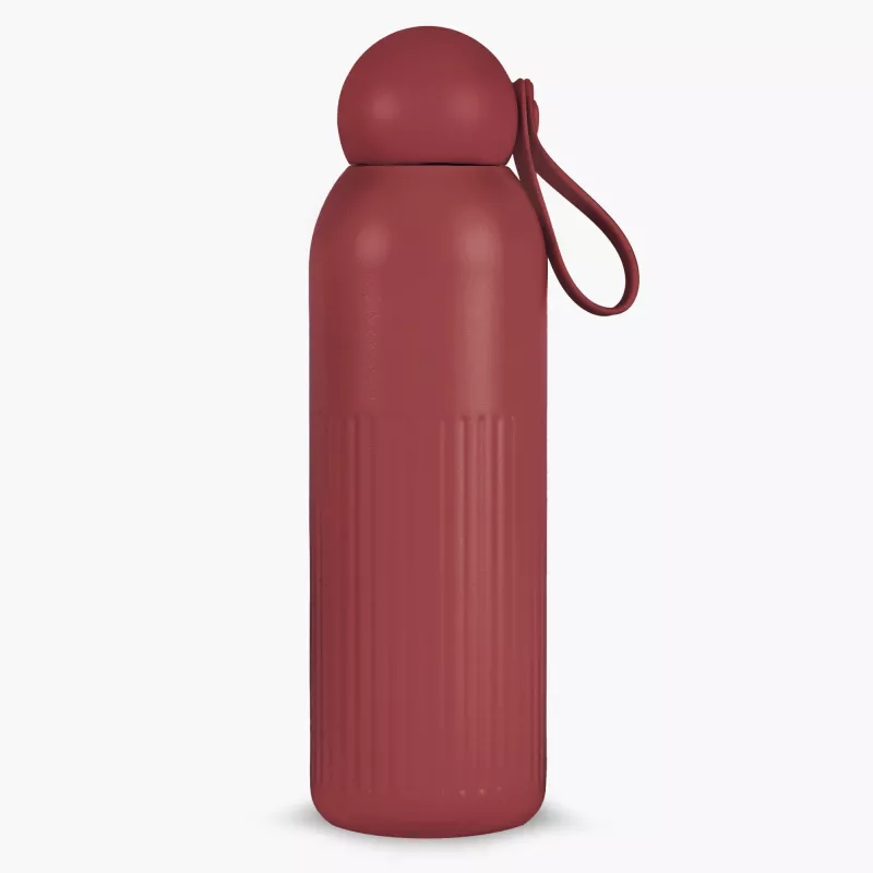 Butelka termiczna SAGAFORM TEKLA 500ml ciemno czerwona stal nierdzewna