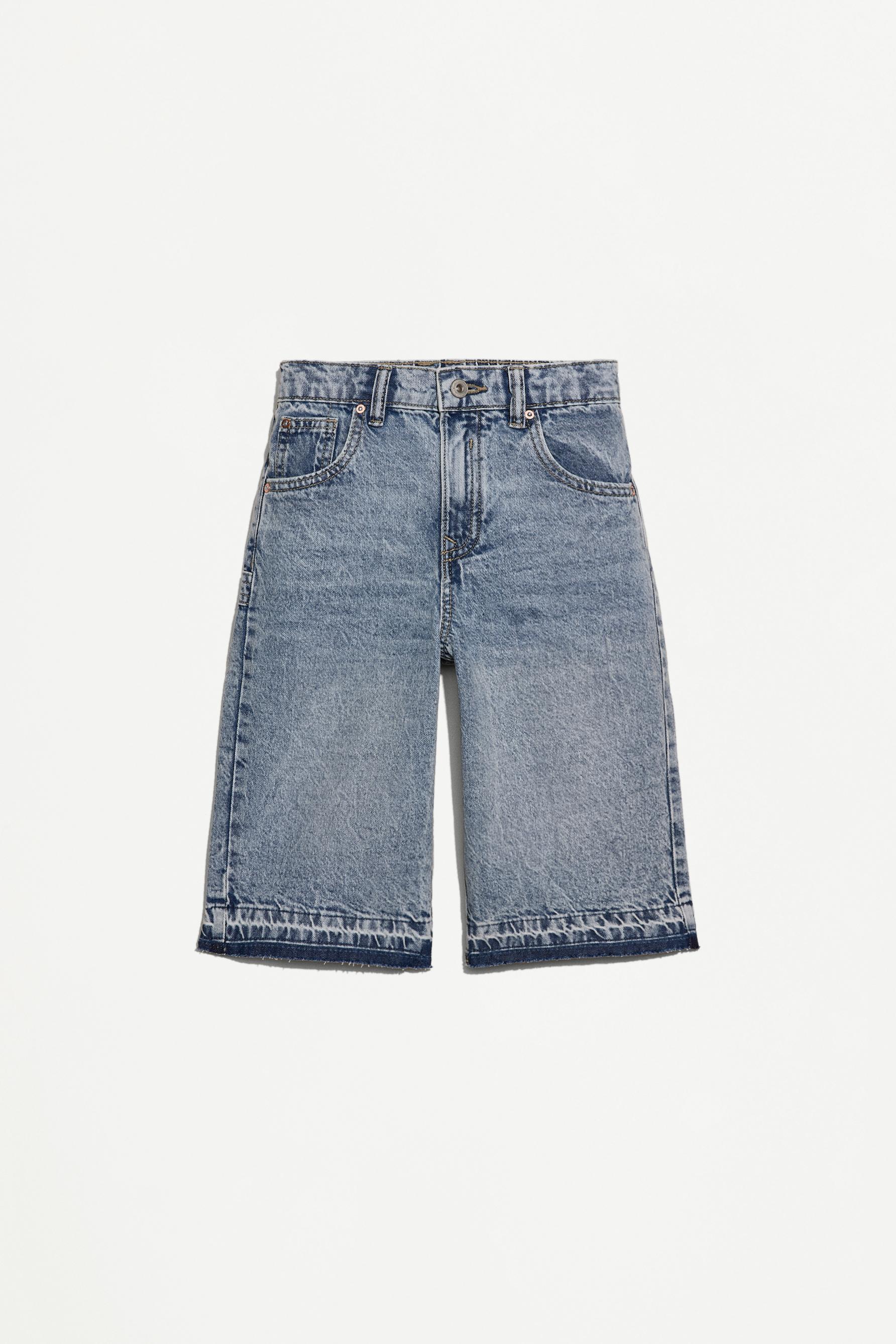 Bermuda denim wide leg
