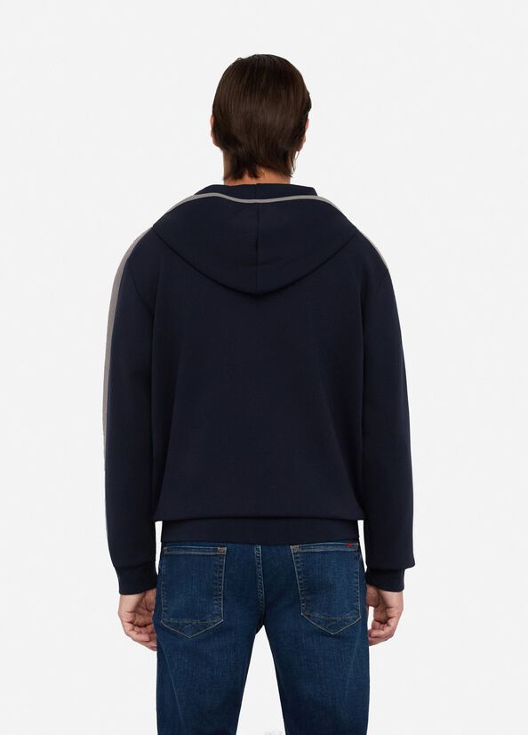 Felpa con cappuccio e zip