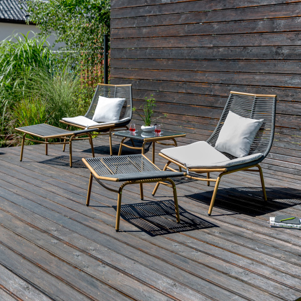 Zestaw mebli ogrodowych Audrey brązowy PATIO