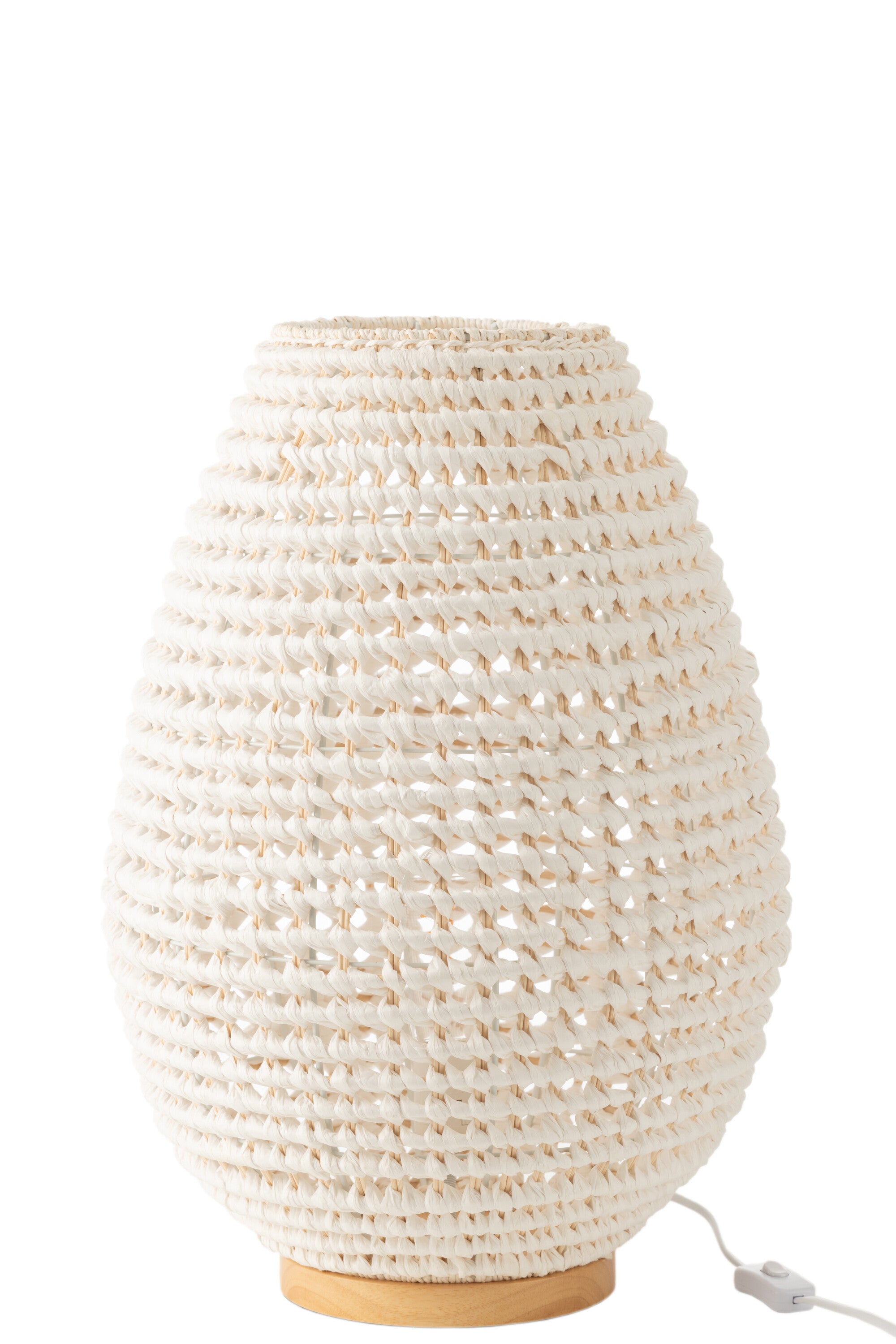 J-Line lamp Getwist - metaal - wit