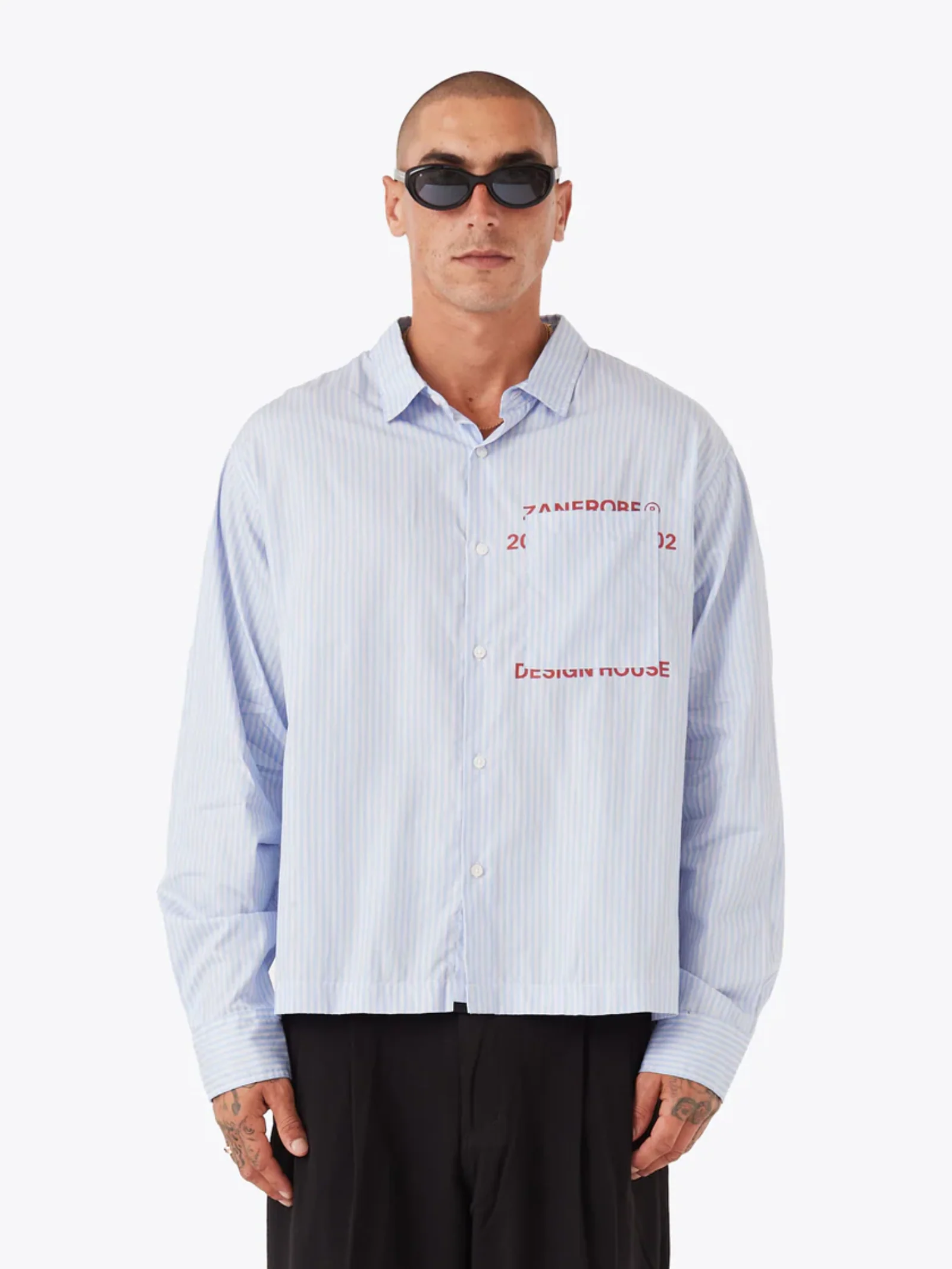Overlap Crop Ls Shirt
