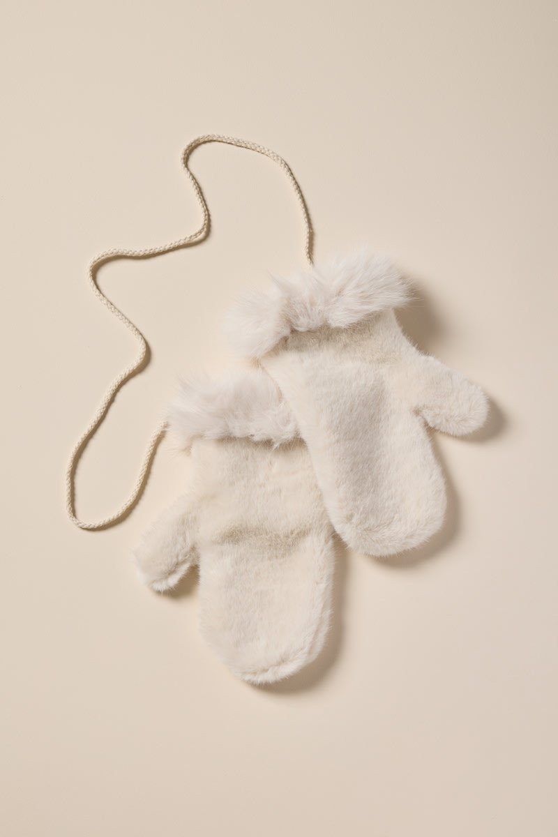 Connie Faux Fur Mittens