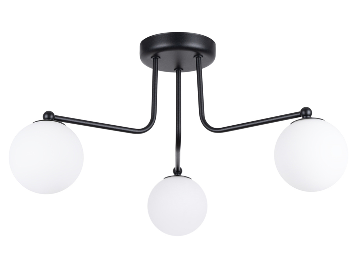 Lampa sufitowa Astral 3-punktowa stalowa czarna