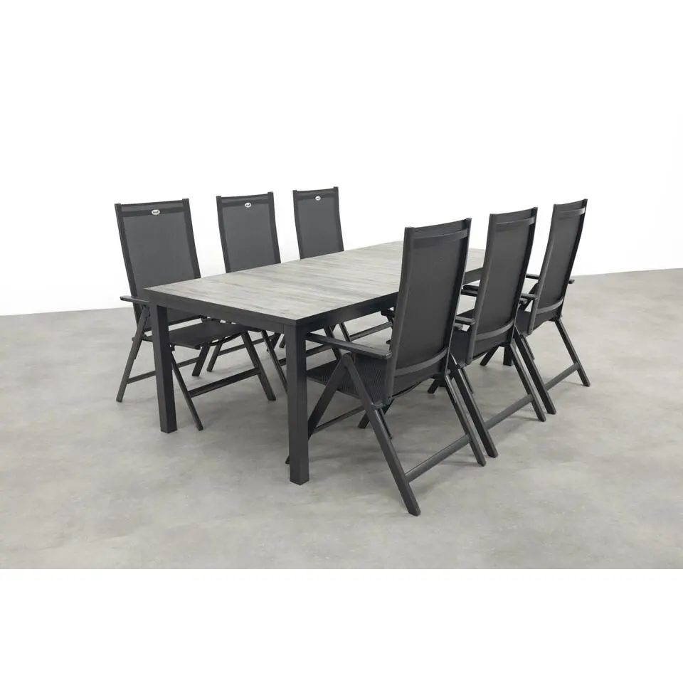 Hartman Napoli/Comino verstelbare tuinset (7-delig) - 223x105 cm